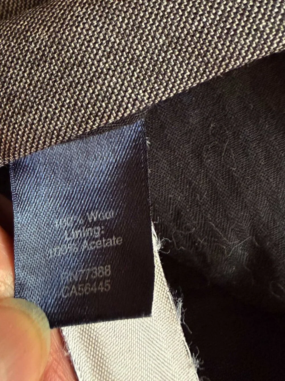J. Crew Ludlow Suit Charcoal Gray 40L, Pants W34